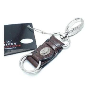 Imagem de Chaveiro Mitty Em Couro Café Com Níquel- Ch3