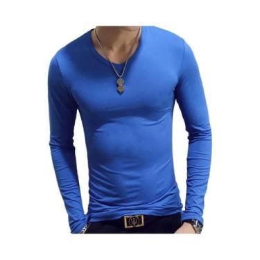 Imagem de Camiseta De Tênis Masculina Slim Fit De Manga Longa 2024, Roupas Espor