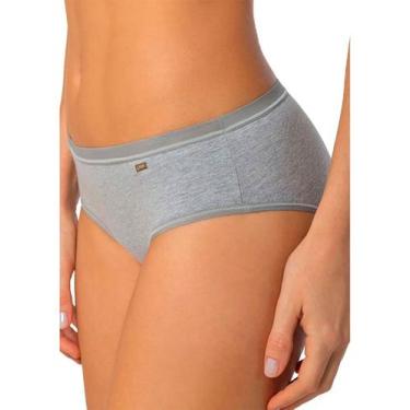 Imagem de Calcinha Básica Lupo Loba 40352-001 Algodão T. P/XXG, XXG, 8000, Cinza