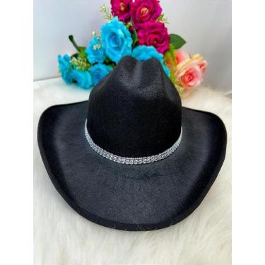 Imagem de Chapéu Belli Preto - Estilo Boiadeiro para Festas Juninas, Preto, Unic