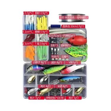 Imagem de Conjunto De Iscas De Pesca Artificiais: Crankbaits Macios E Rígidos, M