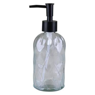 Imagem de Porta Sabonete Líquido 350ml Vidro Tt Brasil, Preta