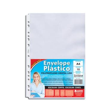 Imagem de Envelope Plástico Refil A4 13 Furos 10F 1592 - Chies, UNICA