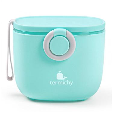 Imagem de Dispenser Fórmula Bebê Termichy Azul Portátil com Alça e Colher 250g 500ml