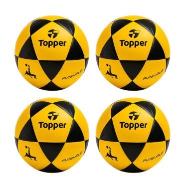 Imagem de Kit 04 Bola De Futevôlei Topper R1 Oficial-Masculino