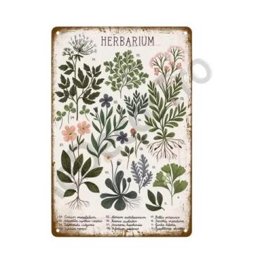 Imagem de Placa De Metal Vintage Com Flores Para Decoração De Parede De Jardim, 
