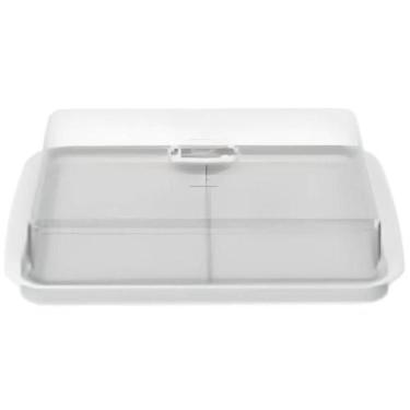 Imagem de Porta Frios Duplo Branco Com Tampa Transparente Cozy - 10180-3007 - Co