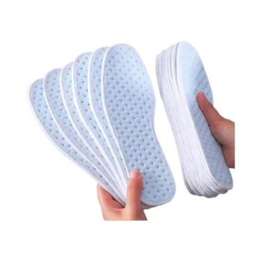 Imagem de Palmilhas Respiráveis Com Amortecimento E Desodorante Para Tênis De Co