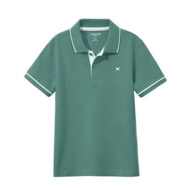 Imagem de Camiseta Polo Infantil Hering Verde Água-Masculino