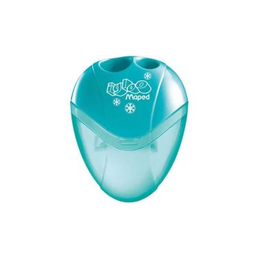 Imagem de Apontador com Depósito Duplo Maped I-Gloo com Lâminas Afiadas de Alta Qualidade e Design Ergonômico Verde
