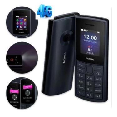 Imagem de Celular Nokia 110 4G Com Câmera Bateria de Longa Duração Dual Chip