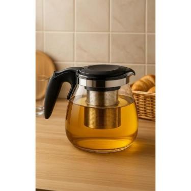 Imagem de Chaleira Vidro Infusor 1L Térmica Té Preto Elegante - Congratulations 