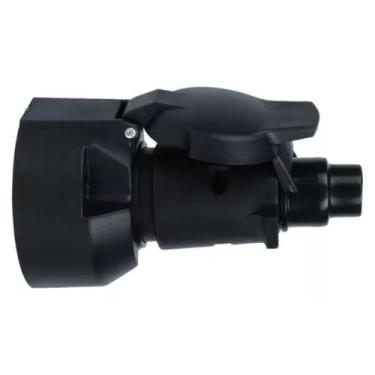 Imagem de Kit Tomada Elétrica para Engate Carretinha Carro Redonda 6 Polos Compl
