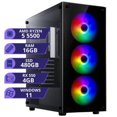 Imagem de PC Gamer MRP Informática Processador Intel Core I5 3,20GHz SSD 480gb M