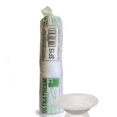 Imagem de Cumbuca de isopor funda 15cm com 100 Unidades Ulthaterm - Leve e Versá
