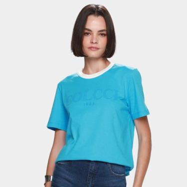 Imagem de Camiseta Colcci 1986 Casual Feminina, Azul, P