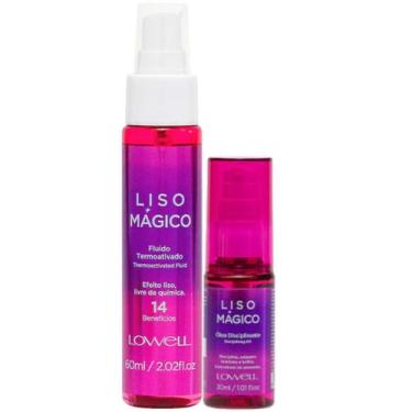 Imagem de Kit Liso Mágico 1 Fluido 60ml 1 Óleo 30ml Lowell