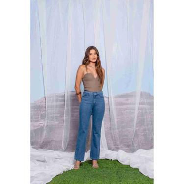 Imagem de Calça Jeans Feminina Reta - 32070