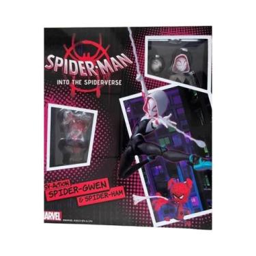 Imagem de Boneco De Ação Homem-Aranha Gwen Peter Miles Morales Spider-Verse Sent