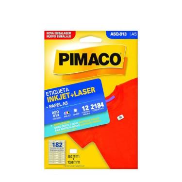 Imagem de Etiqueta Adesiva Pimaco A5 Transparente Etiq. Label A5TR 148X210mm c/3