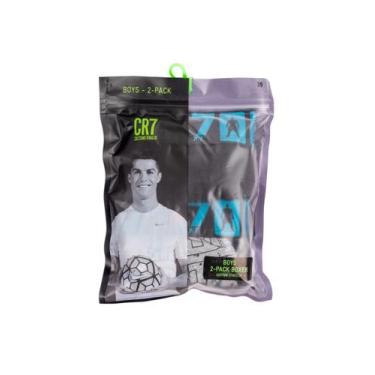 Imagem de Kit Cueca Boxer Infantil CR7 Cotton Stretch com 2 Peças Tamanho:10 a 1