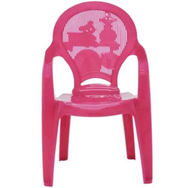 Imagem de Cadeira Catty Infantil Polipropileno até 40 kg Tramontina, Rosa