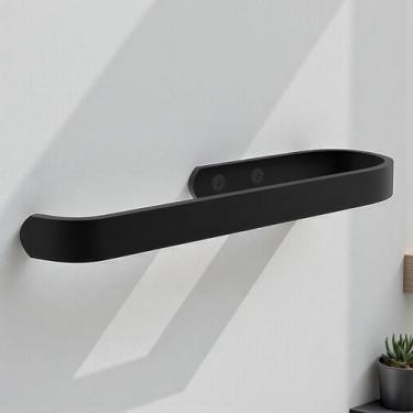 Imagem de Toalheiro de Rosto Suporte Preto 18 cm - CASA H
