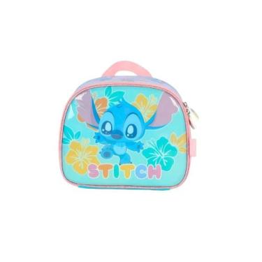 Imagem de Lancheira Escolar Infantil Stitch Aloha Térmica com Alças - Luxcel, Tu