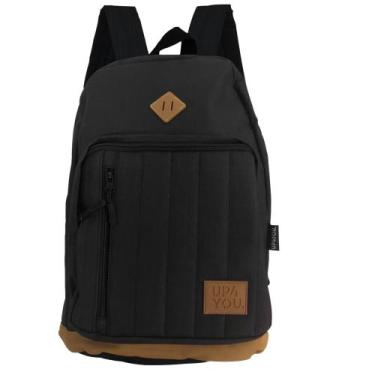 Imagem de Mochila De Costa Juvenil Confortável E Resistente Up4you, Preto