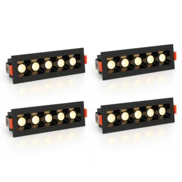 Imagem de 4 Micro Balizador Spot 5 Fachos Downlight Embutir Led Bet99 - Bet99kit