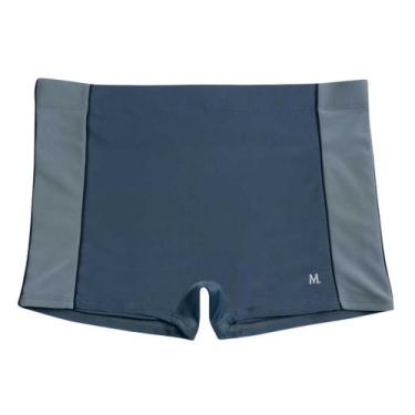 Imagem de Sunga Praia Boxer Praia Mash Conforto Microfibra Não Aperta, Cinza, GG