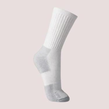 Imagem de Meia Atoalhada Cano Longo Lupo Sport Kit c 3 pares 3235, 45-48, Branco