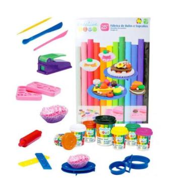 Imagem de Fabrica De Bolos E Cupcakes Massinha De Modelar 25 Pçs - CRIATIVE KIDS