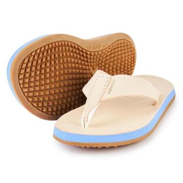 Imagem de Chinelo Kenner Legend 35 Crepe Candy Masculino Bege e Azul, Tan, 37