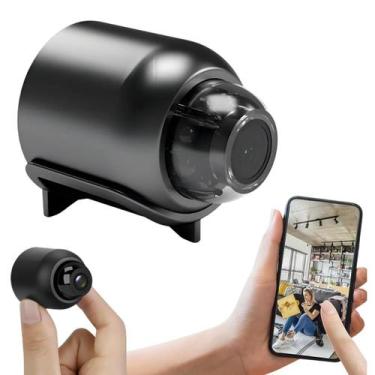 Imagem de Mini Câmera de Segurança Espiã Discreta Wi-Fi HD Visão Noturna e App n