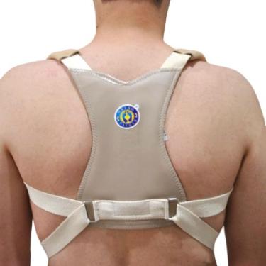 Imagem de Corretor Postural Ombro Colete Feminino Masculino Ortopédico Ortho Pau