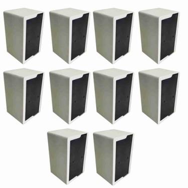 Imagem de 10 Porta Guardanapo TV Mesa Lanchonete Bares Branco - Renovaplas