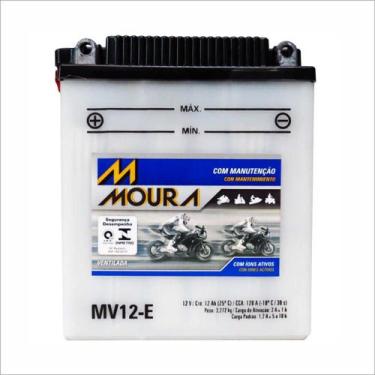 Imagem de Bateria Ventilada Moto Moura 12V 12Ah MV12-E DUCATI SS KICK-STARTER HO