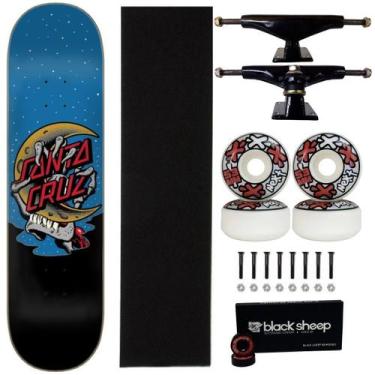 Imagem de Skate Santa Cruz Fiberglass 8.0 Profissional Next 53mm 101A Cor:Vermel