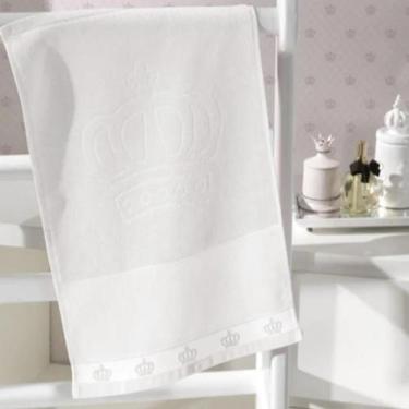 Imagem de Toalha de Mão Lavabo Dohler Baby Classic P/ Bordado 30x45cm, BRANCO