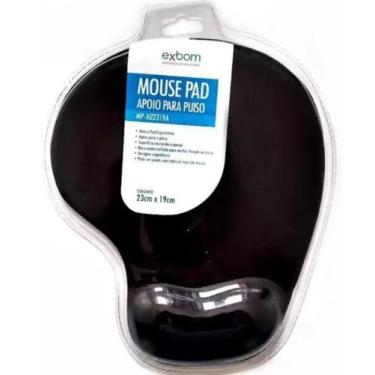 Imagem de Mouse PAD Ergonômico Com Apoio de Pulso em Gel - EXBOM