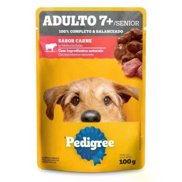 Imagem de Ração Úmida PEDIGREE para Cães Carne Sachê Adulto 7+ 100g