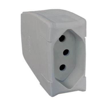 Imagem de Prolongador Profissional Reforçado 10A 2P+T Cinza - 615876 - PIAL - Vi