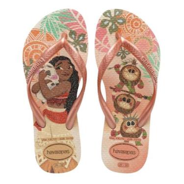 Imagem de Chinelo Havaianas Kids Slim Princess, 29/30, Rosa clay