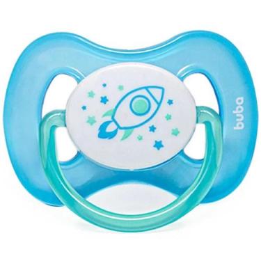 Imagem de Chupeta - Silicone Ultra Soft - 0-6m - Comfort - Foguete Azul - Buba -