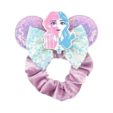 Imagem de Faixa De Cabelo Elástica Para Meninas, Tema Natalino, Com Rato De Pelú