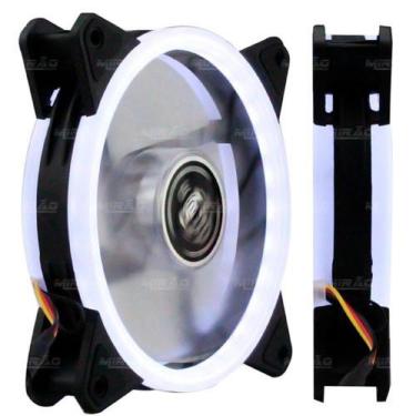 Imagem de Cooler Dupla Face p Gabinete 120mm com LED Branco - DX-12D - Dex