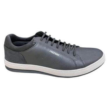 Imagem de Sapatênis Masculino Freeway Link04 Couro Preto, Preto, 41