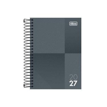 Imagem de Agenda Espiral ZIP M5 2027 Cinza - Tilibra