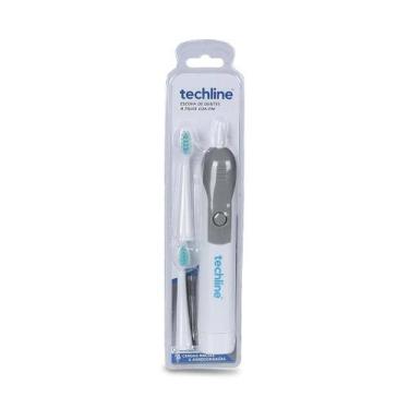 Imagem de Escova Dental Elétrica Adulto Cinza Techline